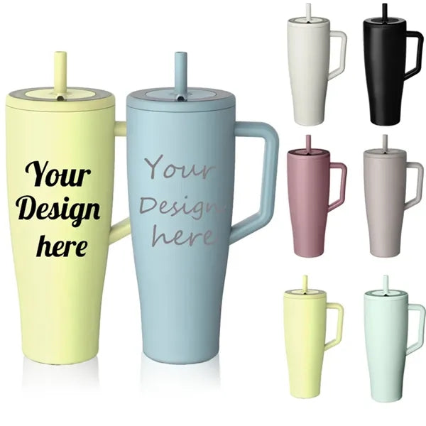 40oz Dual-Drink 304 Stainless Steel Mega Tumbler Cup