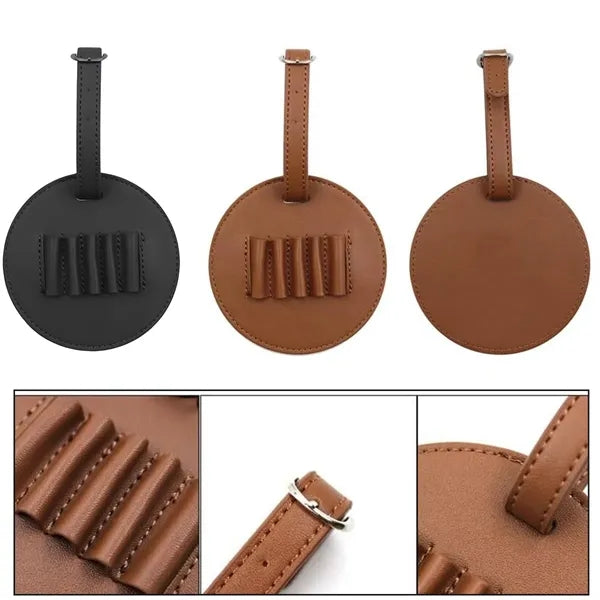 Leather Golf Tee Holder Carry Pouch Bag