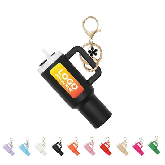 Cute Tumbler Charm Keychain