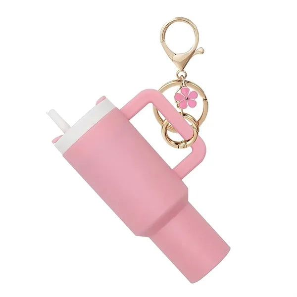 Cute Tumbler Charm Keychain