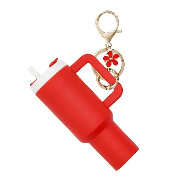 Cute Tumbler Charm Keychain