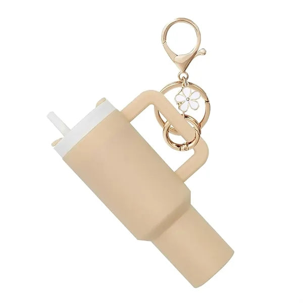 Cute Tumbler Charm Keychain