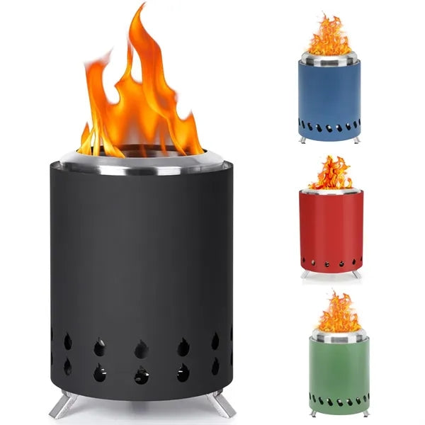 Tabletop Smokeless Fire Pit with Foldable Legs