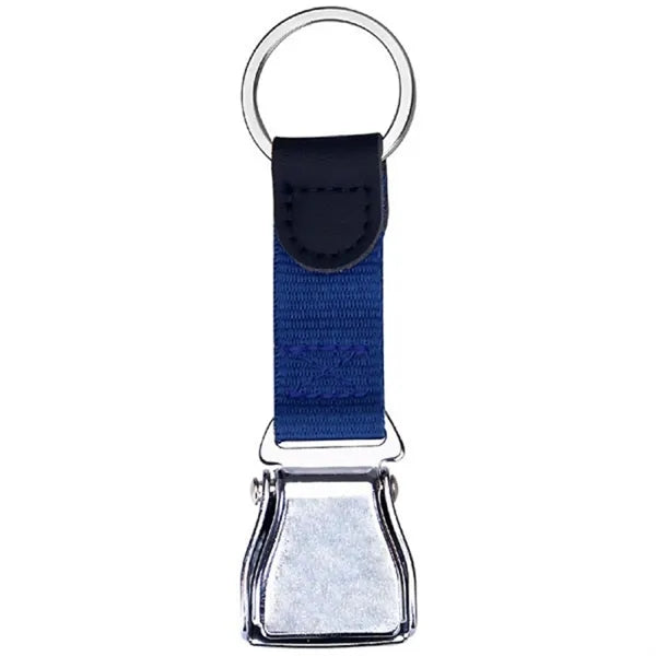Airplane Seatbelt Buckle Key Ring