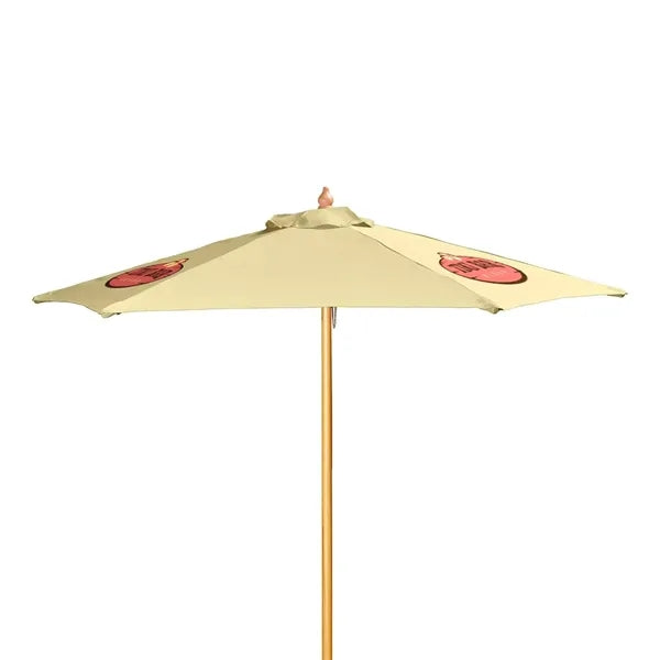 7' Wood Market Umbrella Kit (3 Imprints)
