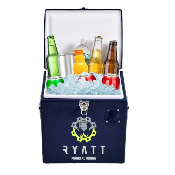 Metal Party Cooler, Front & Top Imprint