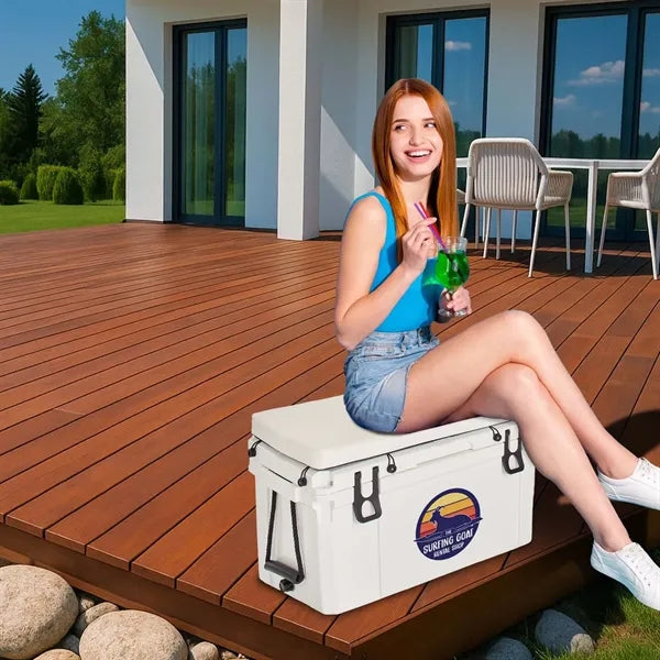 45L Bench Cooler, Front Imprint
