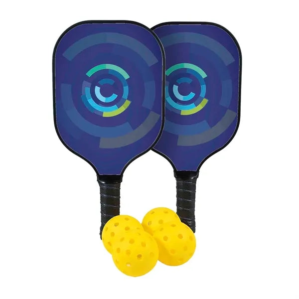Deluxe Pickleball Set Double-Sided Paddles