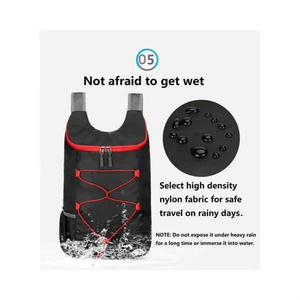 Lightweight foldable travel backpack