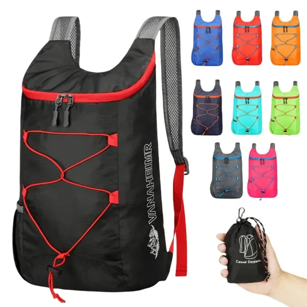 Lightweight foldable travel backpack