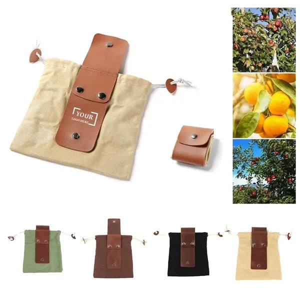 Heavy-Duty Canvas Folding Tool & Foraging Storage Pouch.
