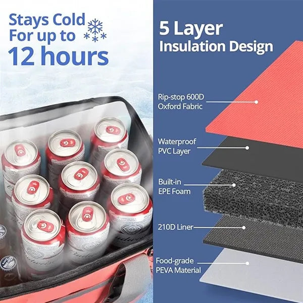 Maelstrom Collapsible Cooler - Leakproof for Camping