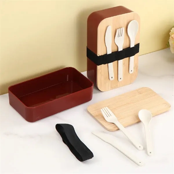 Lunch Box Gift Set with Cutlery and Tote