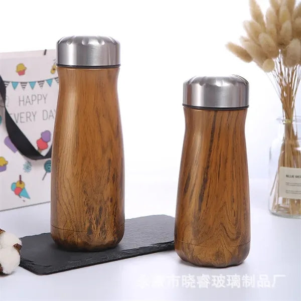 16oz Wood Grain Stainless Steel Tumbler