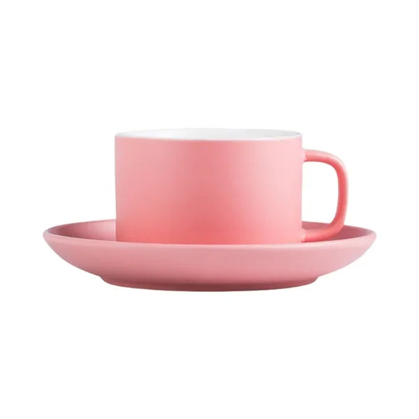 6.5 Oz. Espresso Coffee Cups w/ Saucer Set