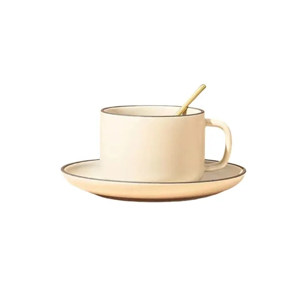 6.5 Oz. Espresso Coffee Cups w/ Saucer Set