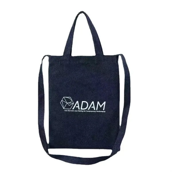 Large Cotton Canvas Tote Bag, Crossbody, Shopping Gift
