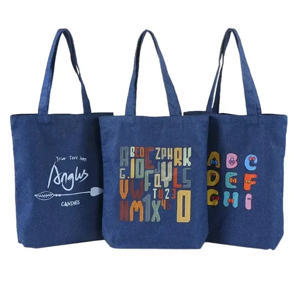 Large Cotton Canvas Tote Bag, Crossbody, Shopping Gift