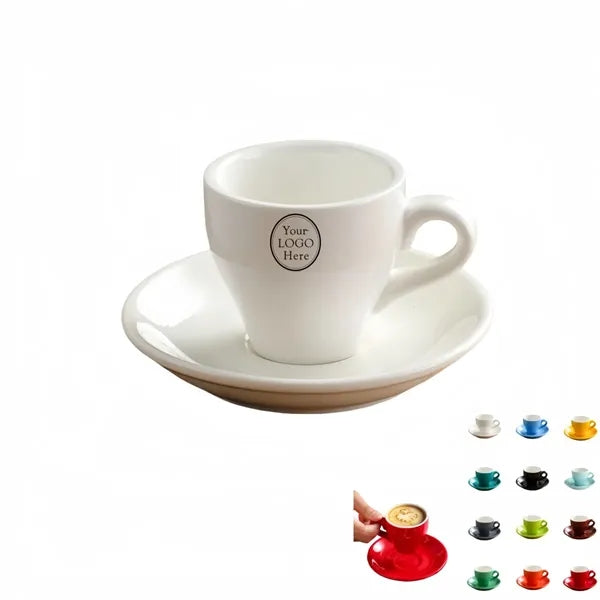 2.7 Oz. Espresso Cups w/ Saucer Set