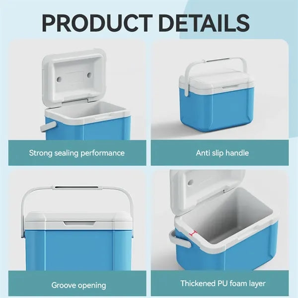 5L Mini Insulated Hard Cooler Lunch Box For Outdoor Sports