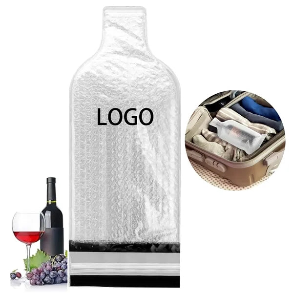 Leakproof Travel Wine Gift Bag with Bubble Protection