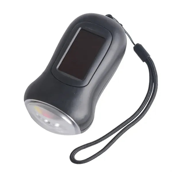 Hand-Crank Solar Led Flashlight