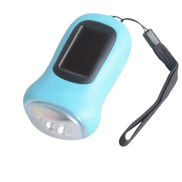 Hand-Crank Solar Led Flashlight