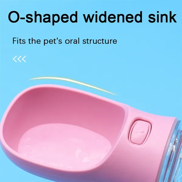 18oz Portable Pet Travel Water Cup for Outdoor Use