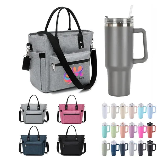 Picnic Gift Set with 40oz Tumbler and Lunch Bag
