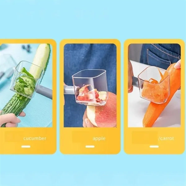 Kitchen Peeler with Peel Collection Bin