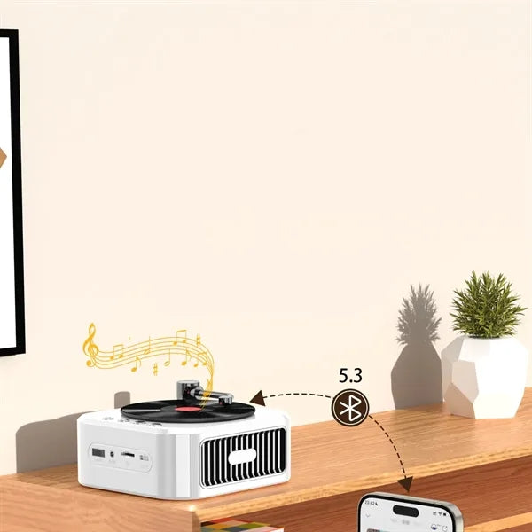 Portable Speaker Vintage Simple Style Bluetooth
