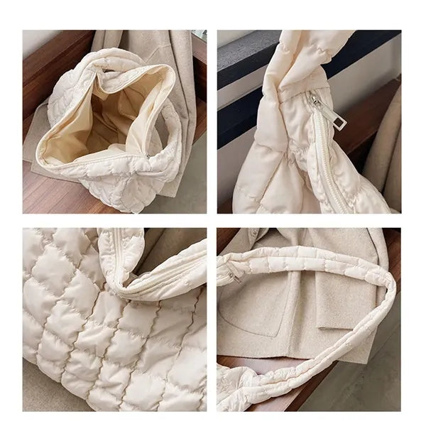 Soft Tote Large Carryall Puffer Light Shoulder Bag