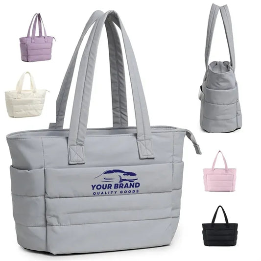 Fashionable Large Capacity Puffer Bags With Multi Pockets