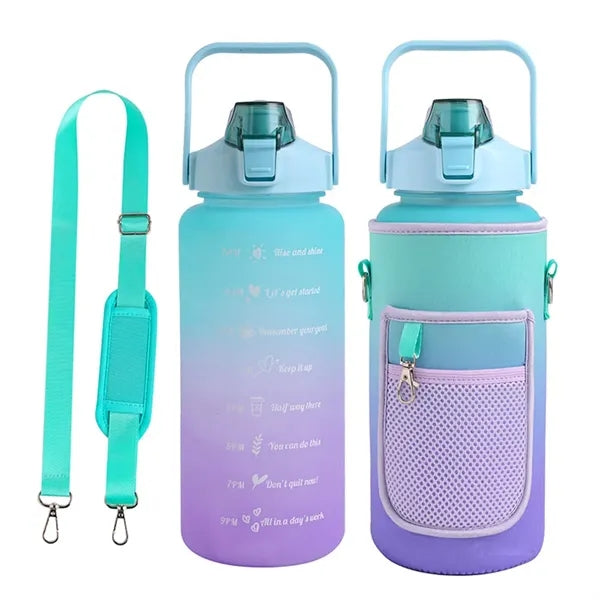 64OZ Half Gallon Water Bottle with Sleeve