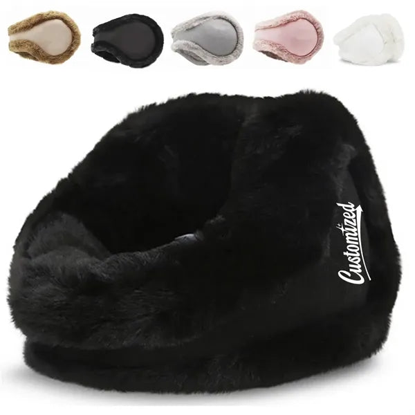 Winter Earmuffs with Plush Faux Fur Warmth