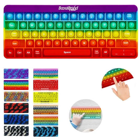 Fidget Pop Bubble Keyboard Stress Relief Toy