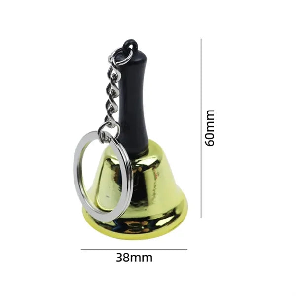 Mini Metal Hand Bell Keychain for Novelty & Events