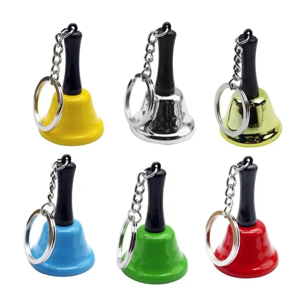 Mini Metal Hand Bell Keychain for Novelty & Events
