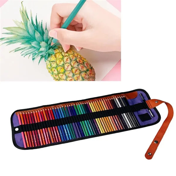 Oily 50-Color Water-Soluble Pencil Hand-Held Set