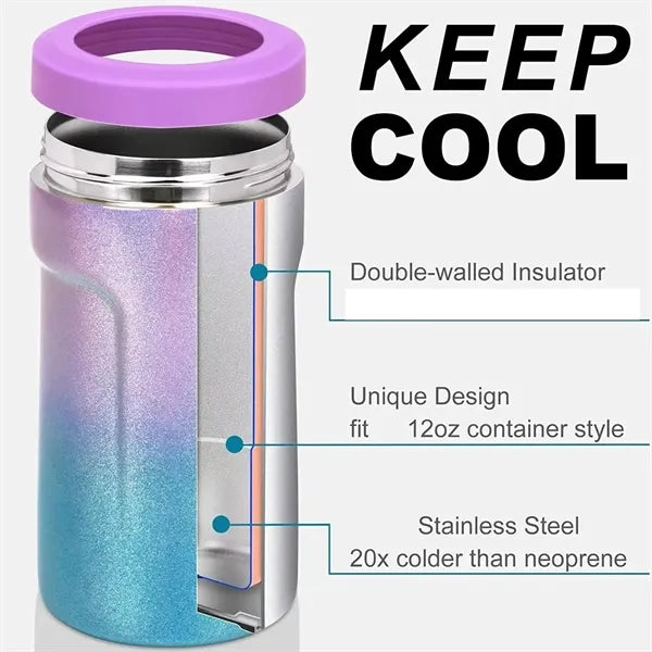 12 oz insulated slim can cooler