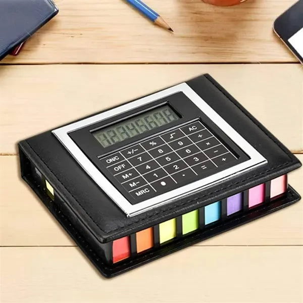 Executive Calculator & Notebook Organizer with Flags