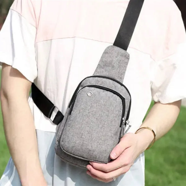Compact USB Charging Sling Shoulder Bag