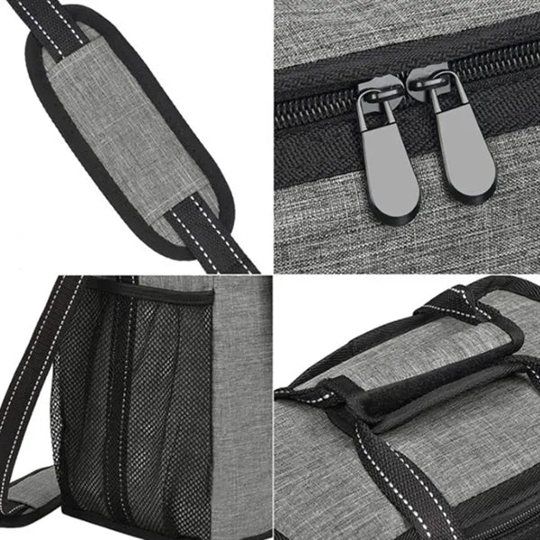 120L Insulated 6-Bottle Wine Cooler Bag with Dividers