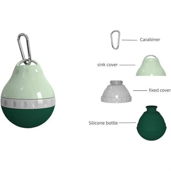 Outdoor Portable Pet Water Bottle With Carabiner