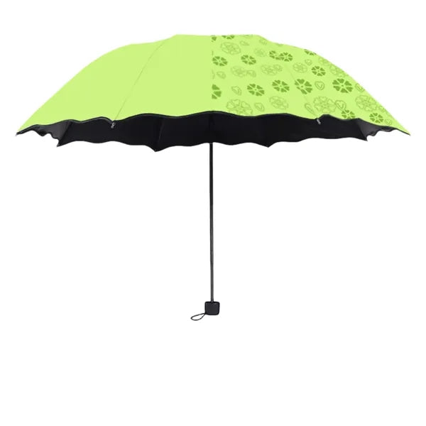 3-Fold Hydrochromic Flower Reveal Sun Umbrella