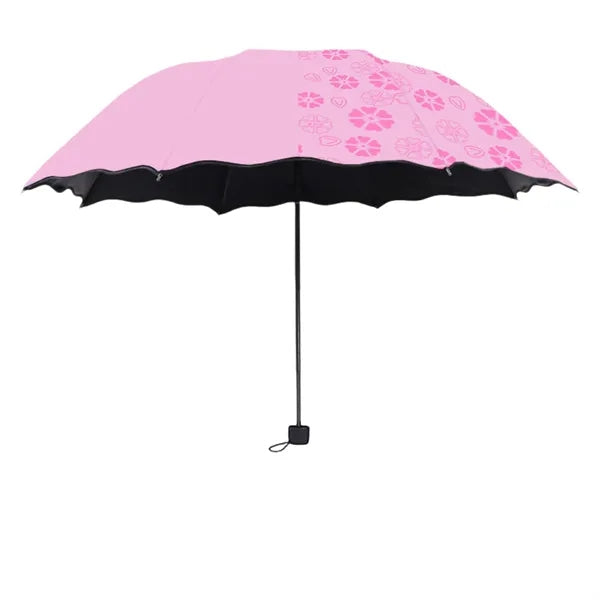 3-Fold Hydrochromic Flower Reveal Sun Umbrella