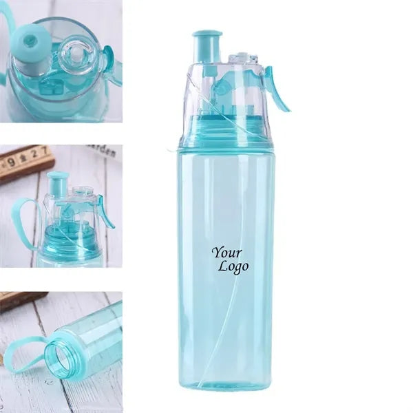 20oz Portable Leakproof Spray Water Bottle With Handle