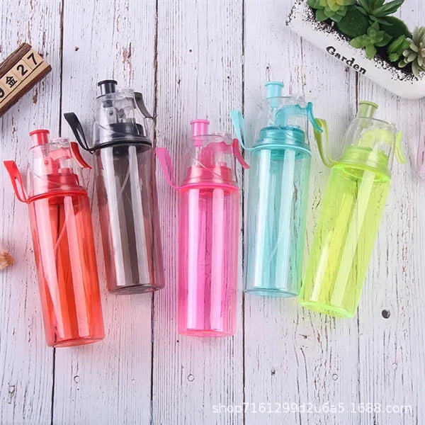 20oz Portable Leakproof Spray Water Bottle With Handle