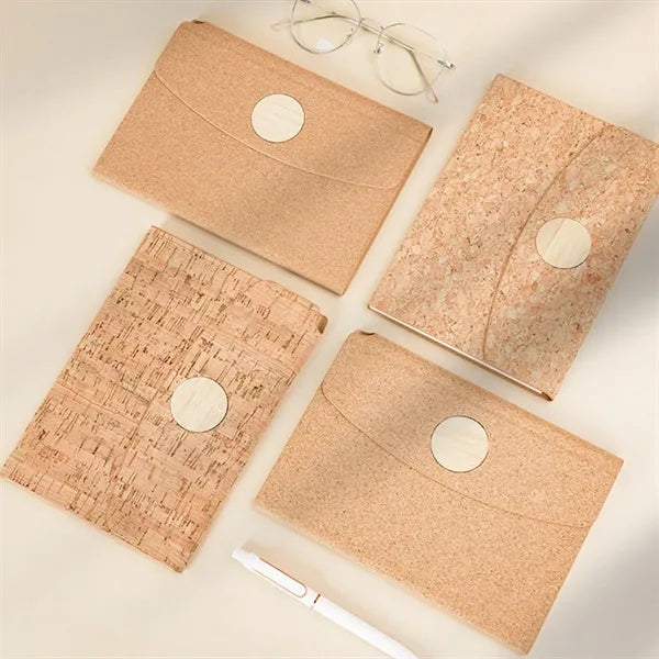 A5 Eco-Friendly Cork Hardcover Magnetic Closure Notebook