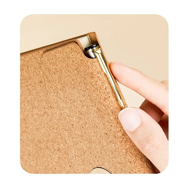 A5 Eco-Friendly Cork Hardcover Magnetic Closure Notebook